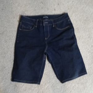 Dark denim shorts